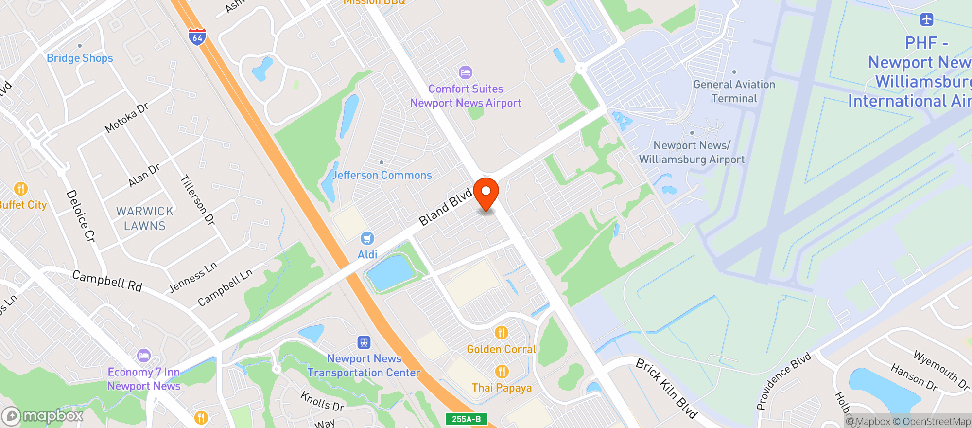 Map showing Gnc