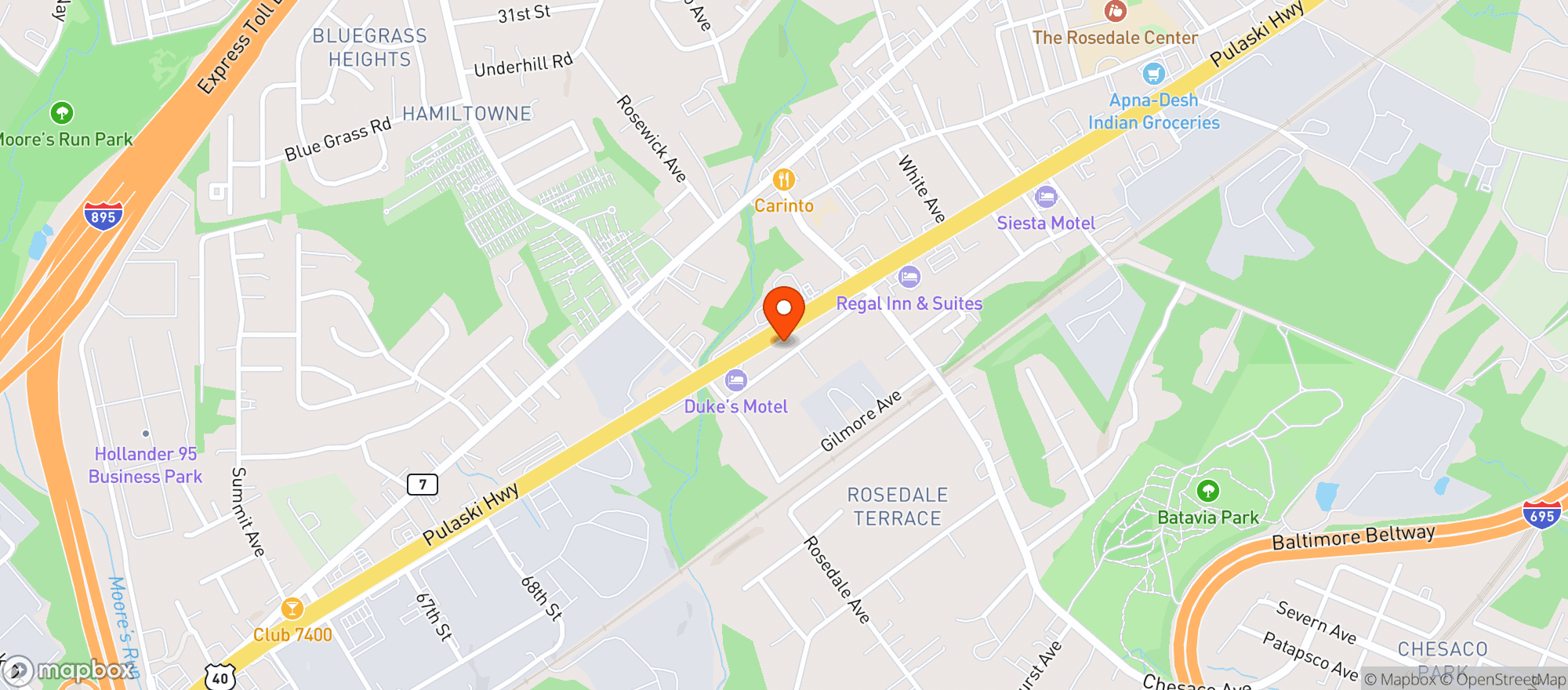 Map showing Smoke Central