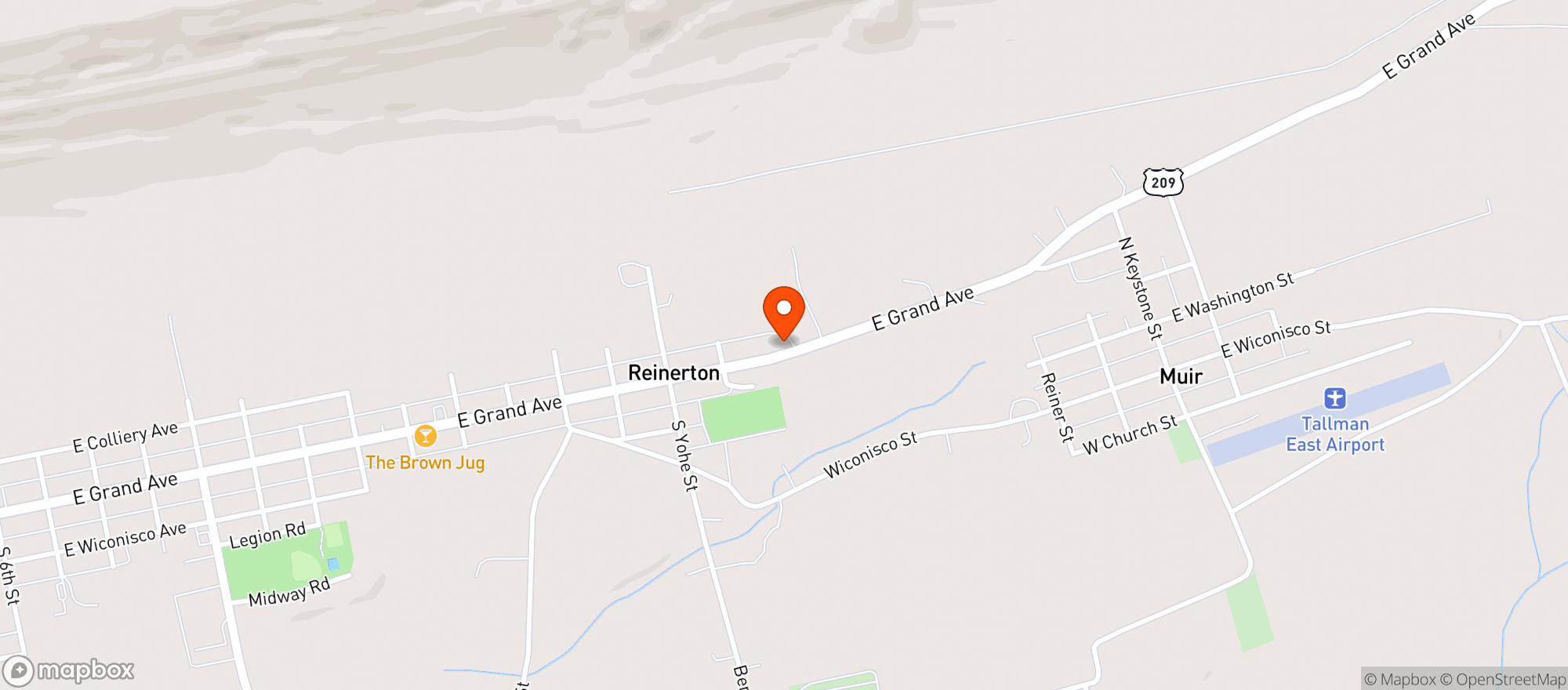 Map showing Nelson Beer Dist