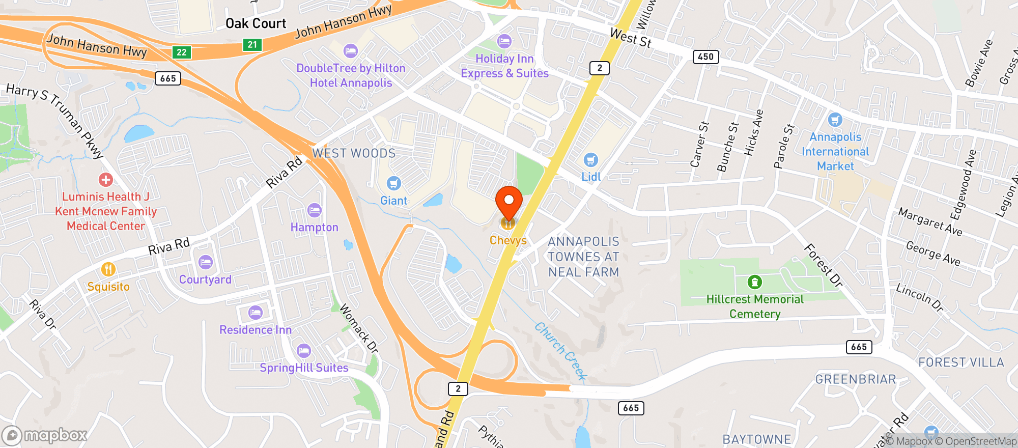 Map showing Full On Craft Eats & Drinks
