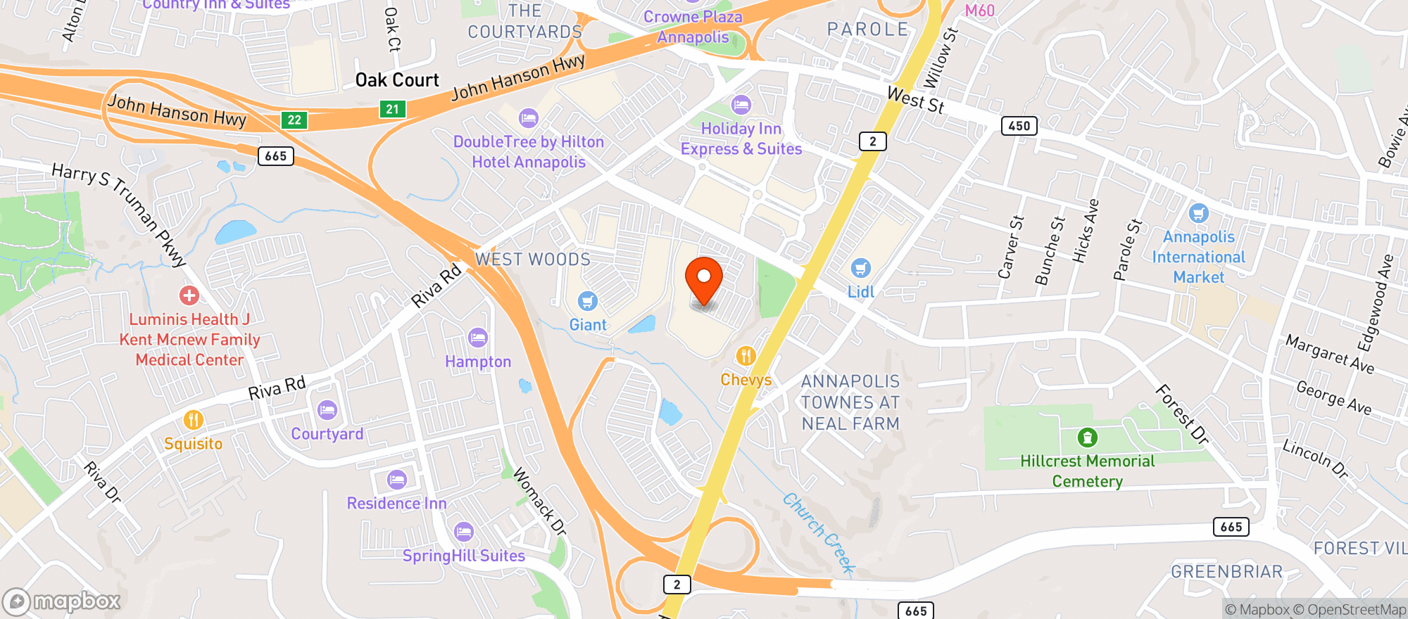 Map showing Festival Wine & Spirits