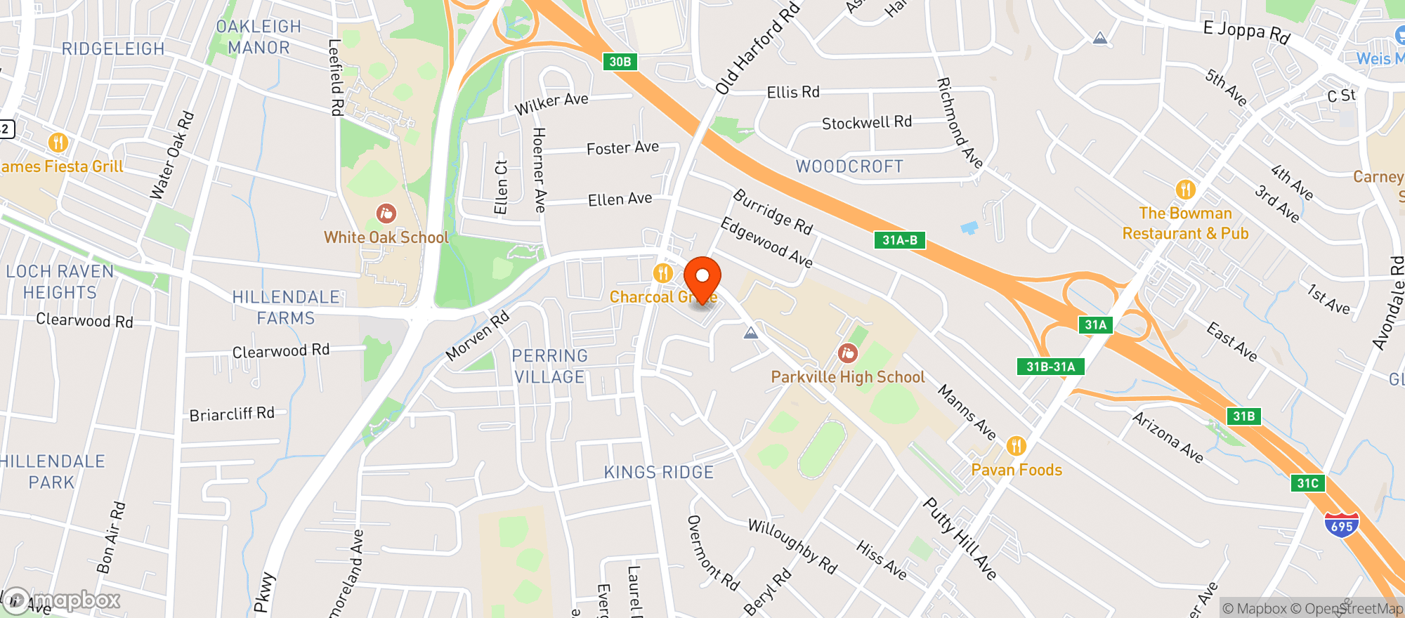 Map showing MCAVOY’S