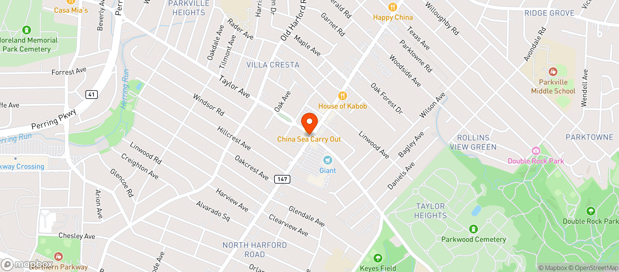Map showing Reds Wine Bar