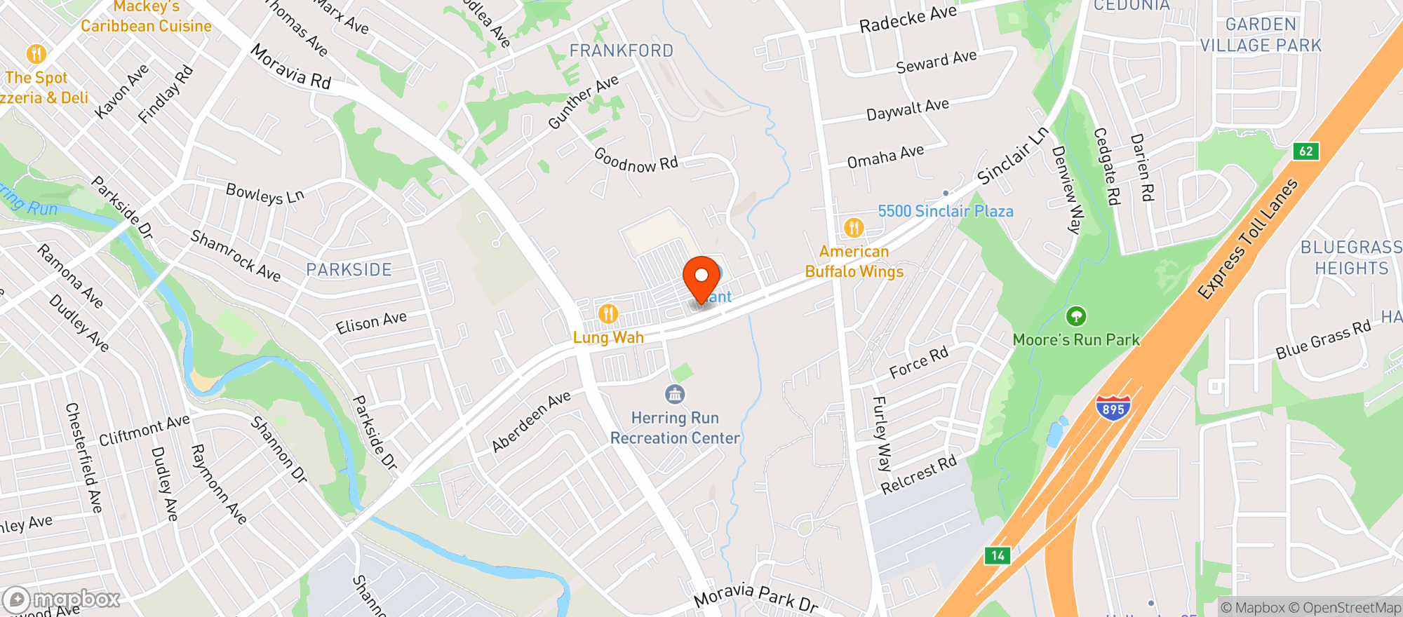 Map showing Giant