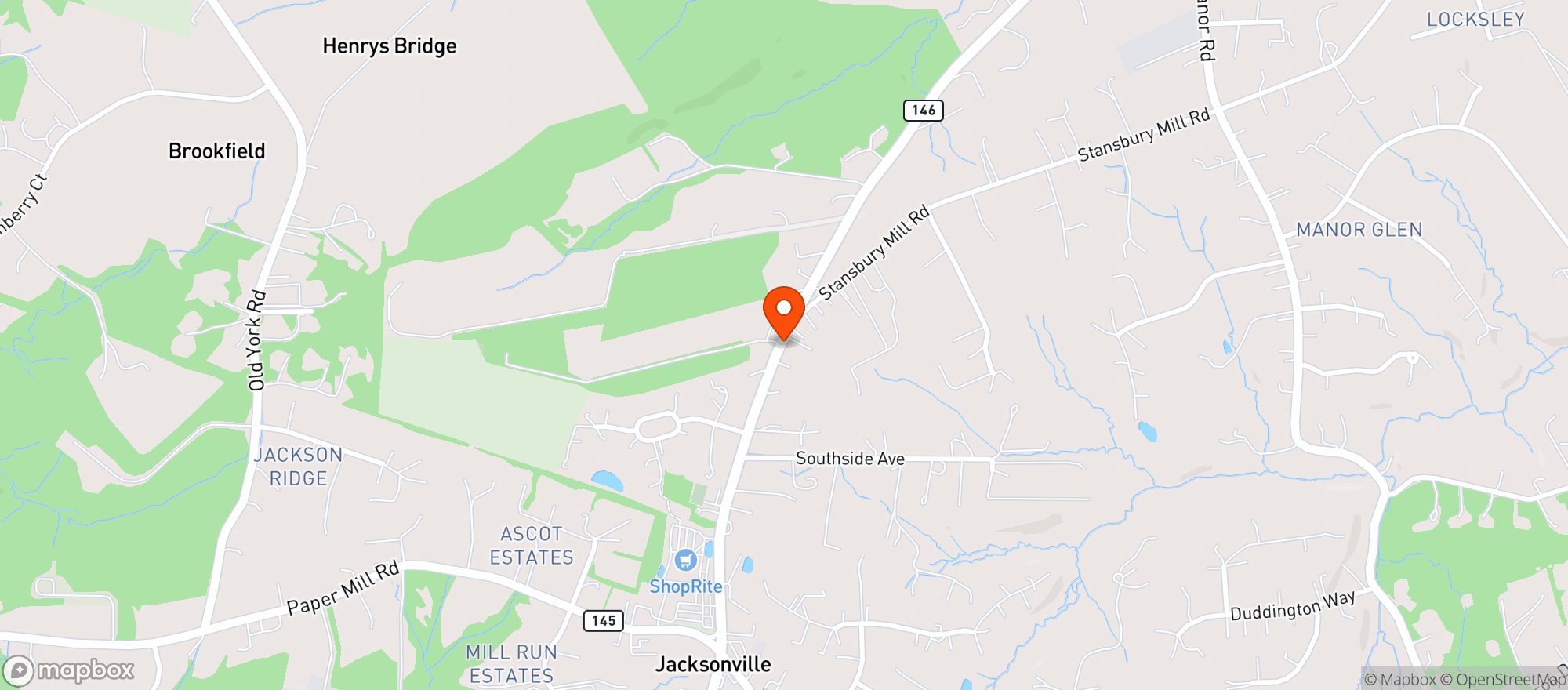 Map showing Brookside Market