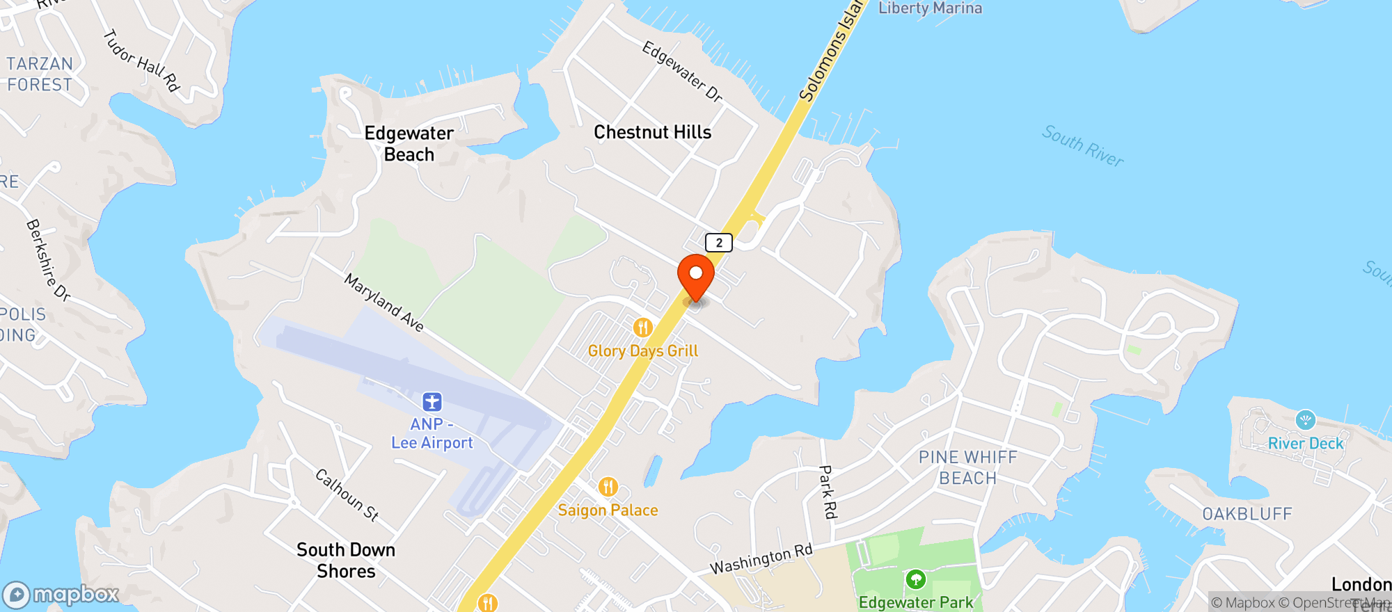 Map showing Mana Supply - Edgewater