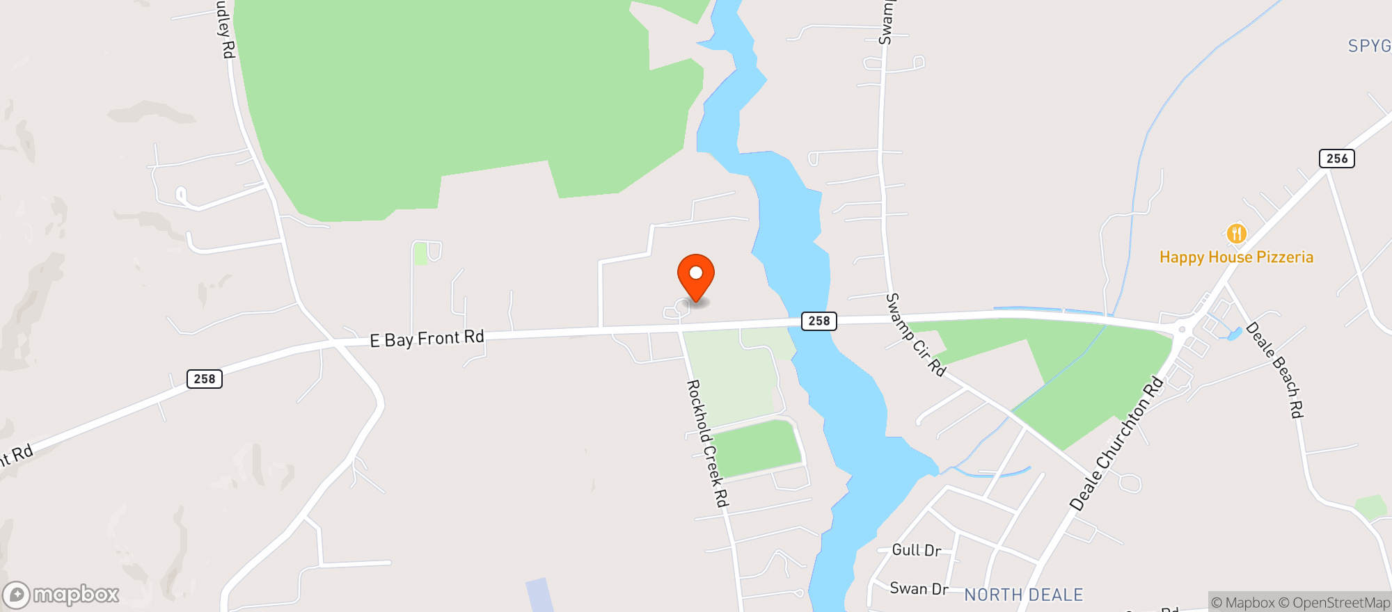 Map showing Parks drive in liquor
