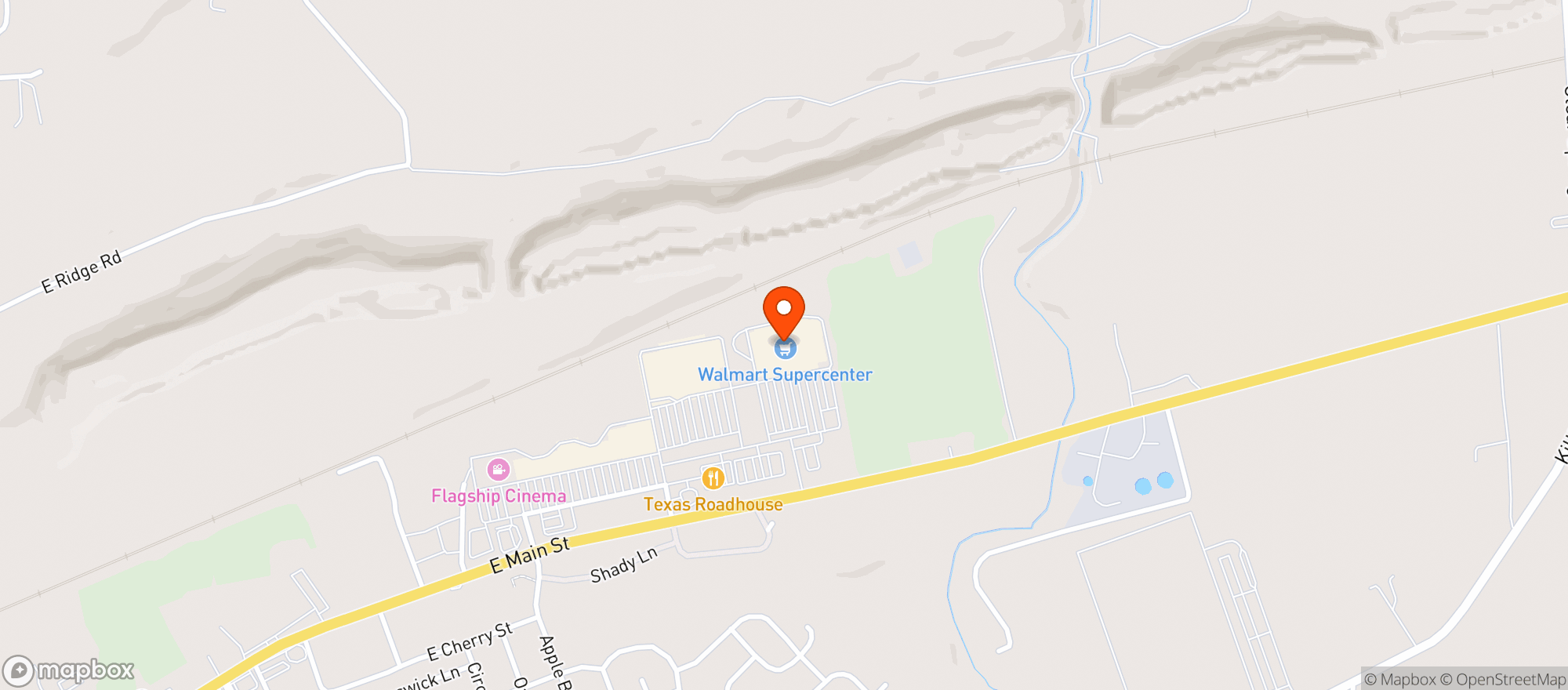 Map showing Walmart Supercenter #2888