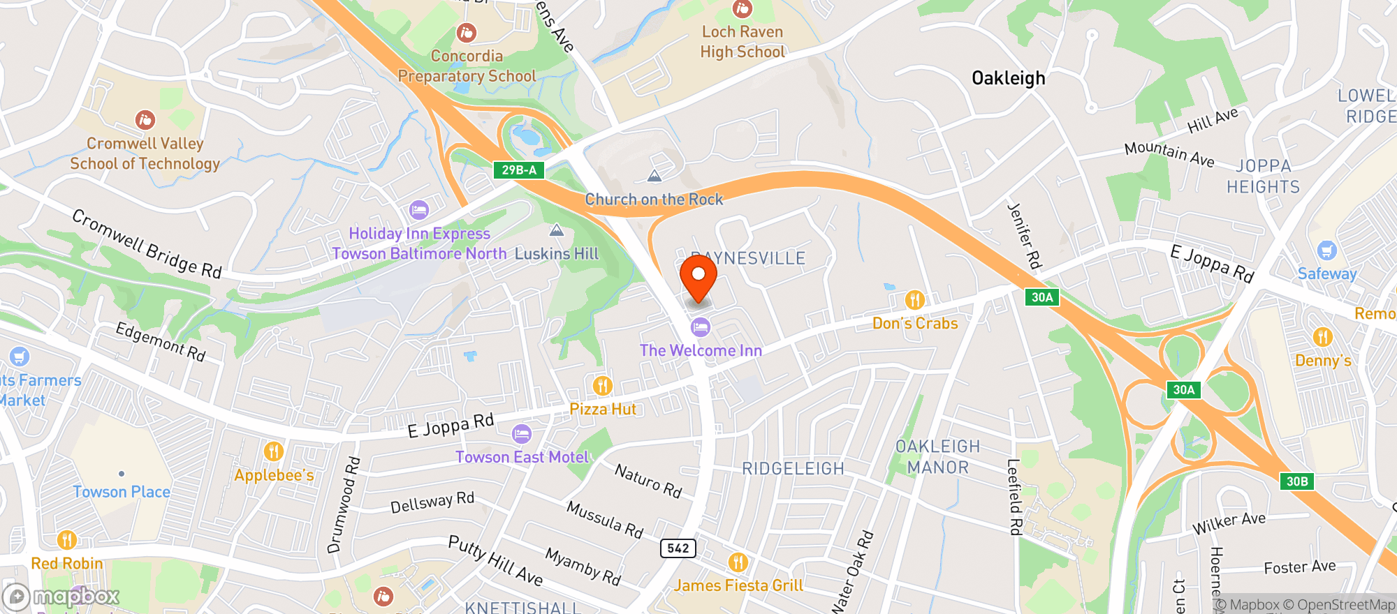 Map showing TOTAL WINE & MORE