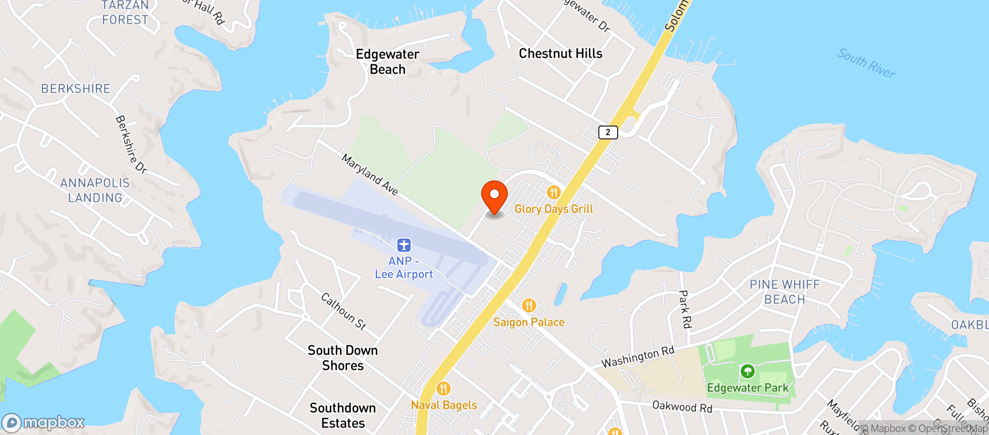 Map showing Giant