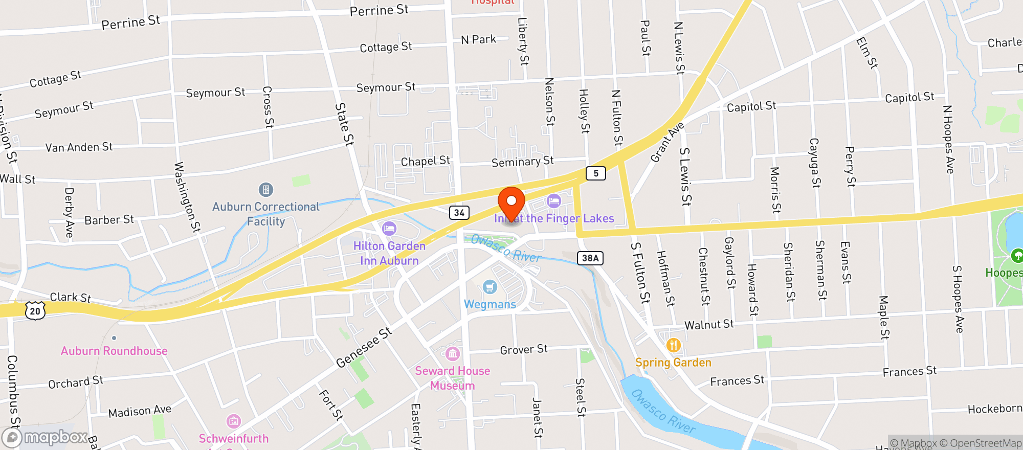 Map showing Knights Of Columbus