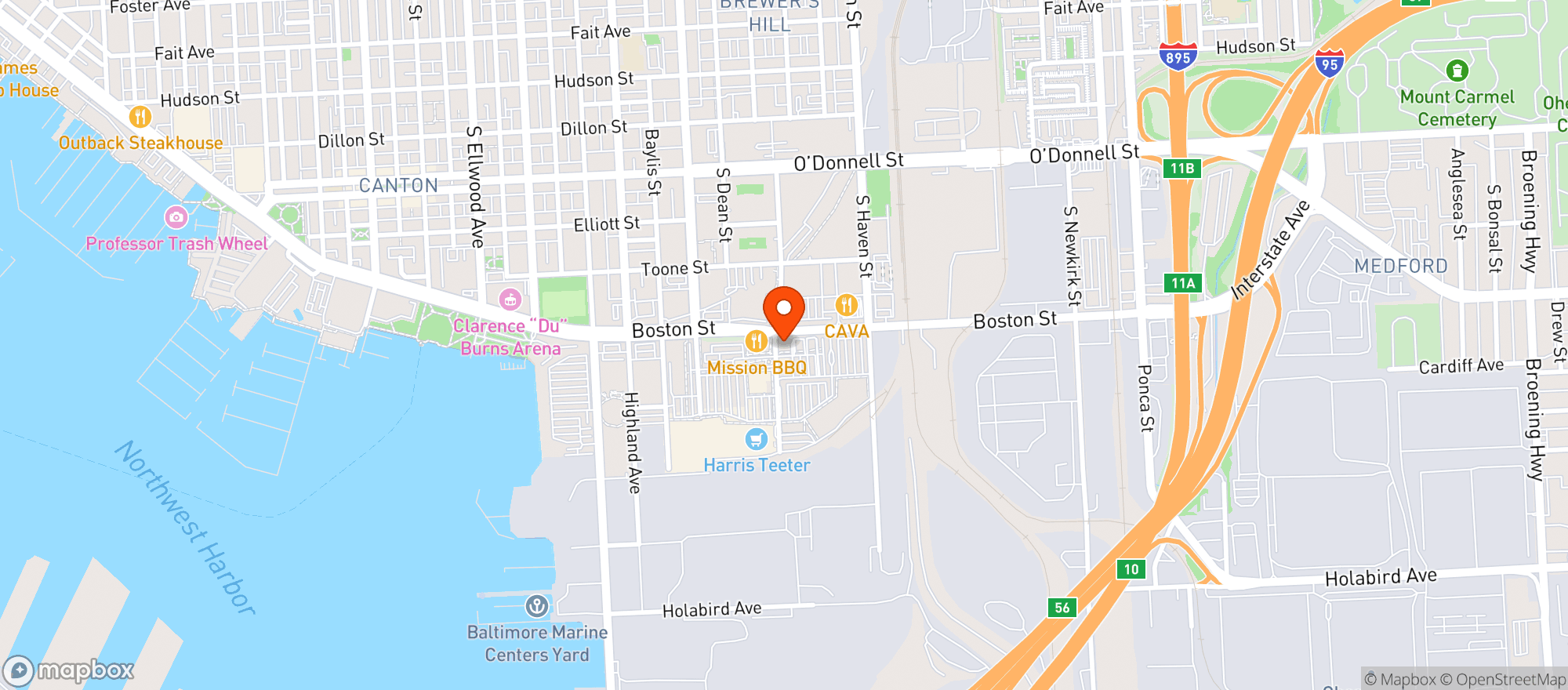Map showing Greene Turtle Sports Bar & Grille