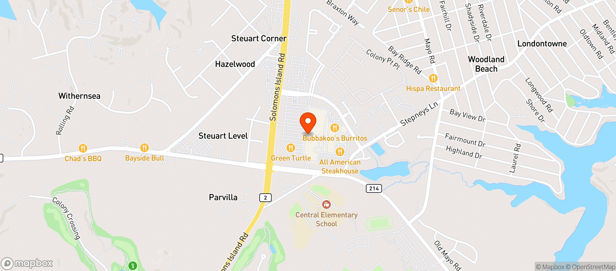 Map showing Colony Liquor Mart LLC