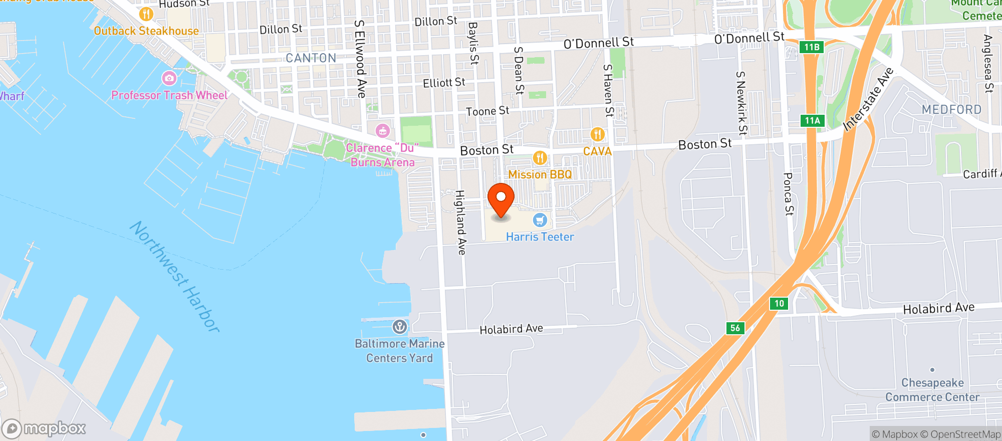 Map showing Target Store #2845