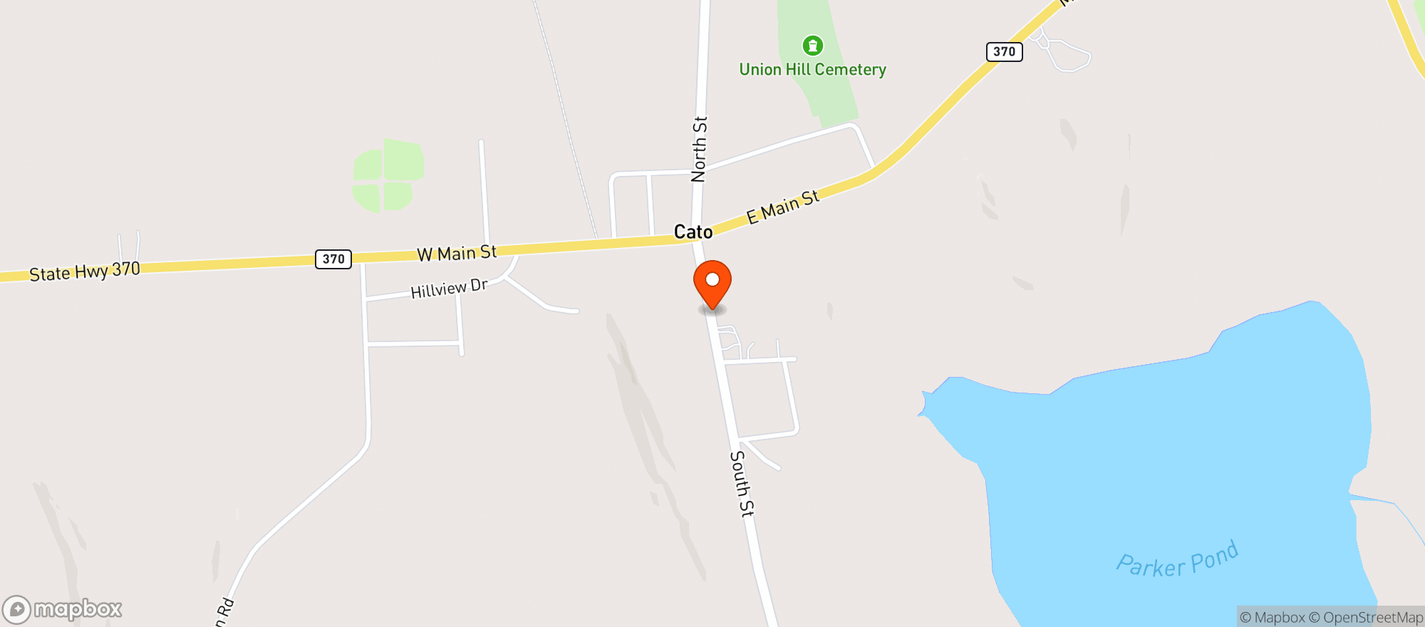 Map showing Terrys Food Mart
