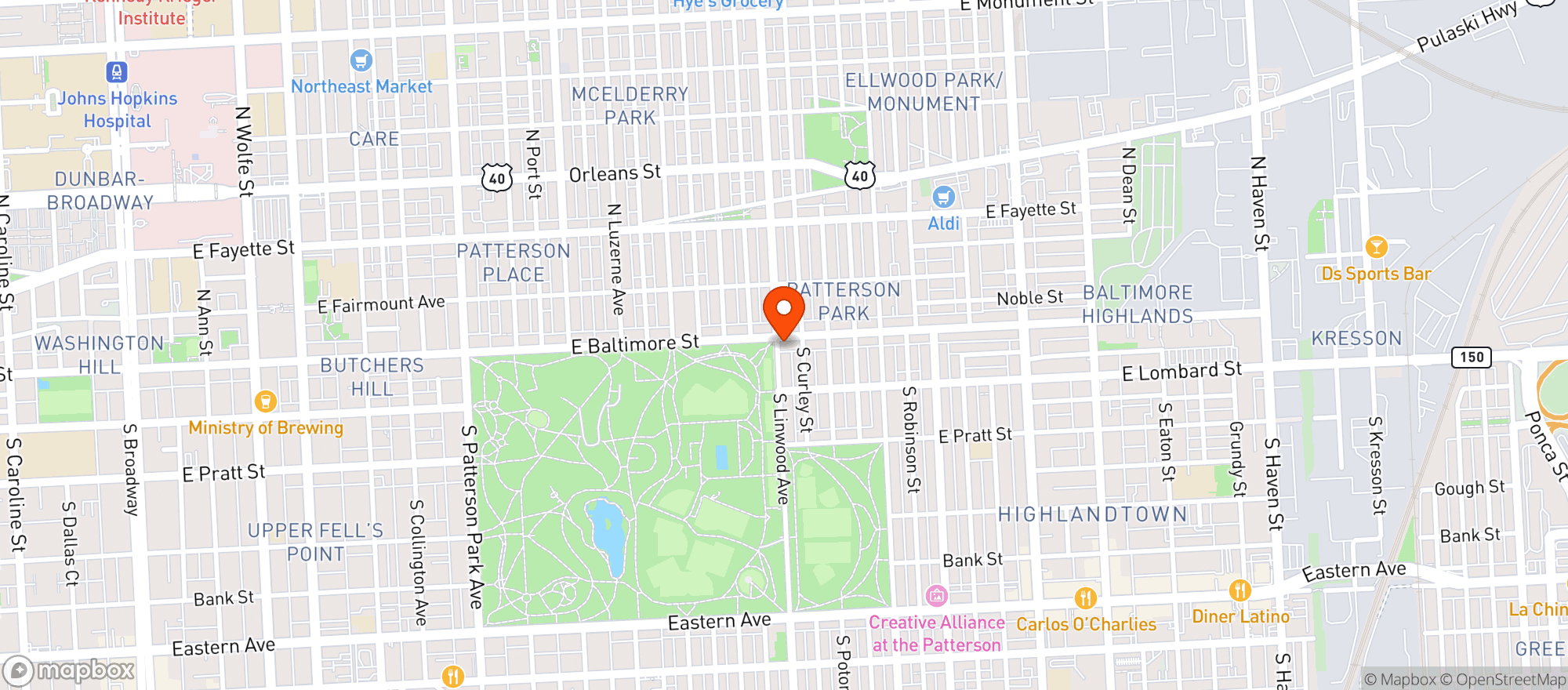 Map showing Patterson Public House