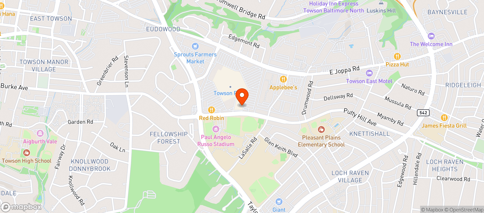 Map showing Target