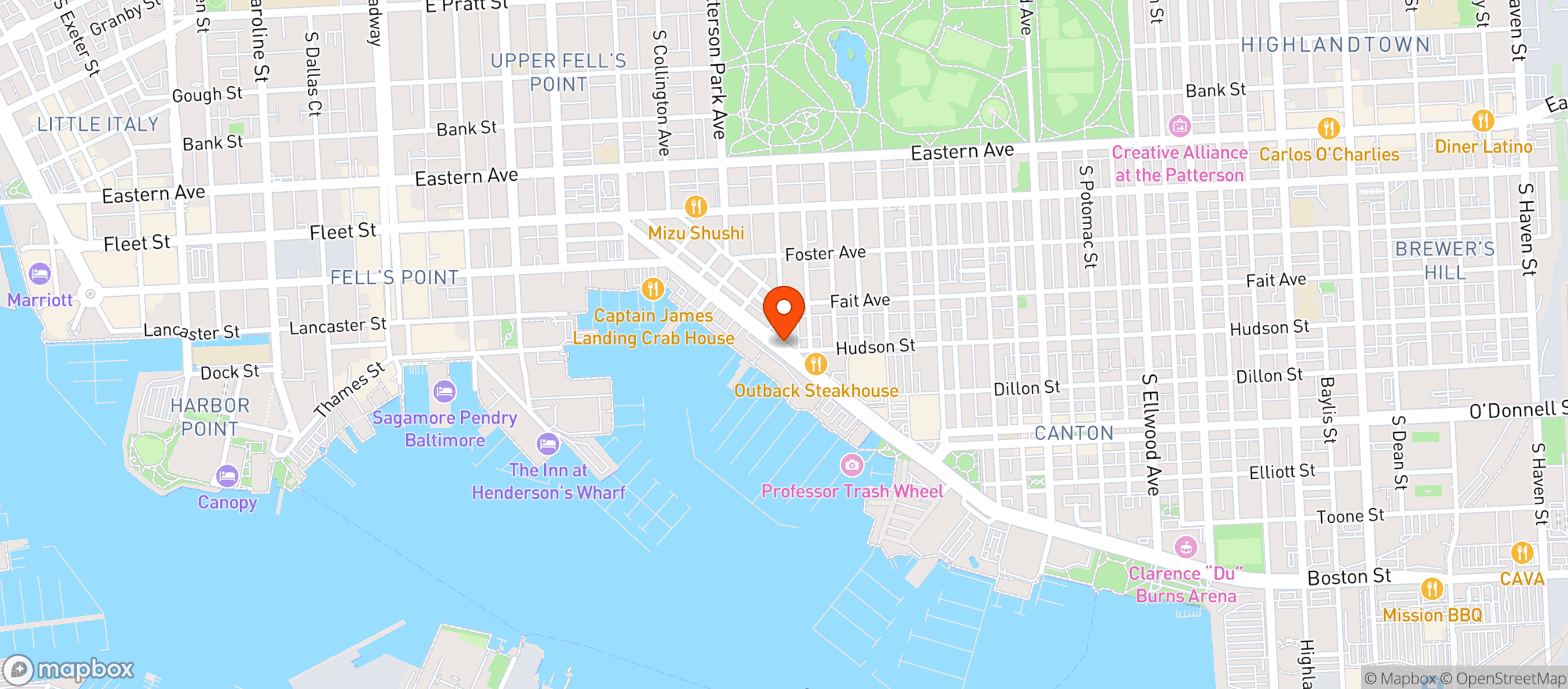 Map showing Chesapeake Wine Company