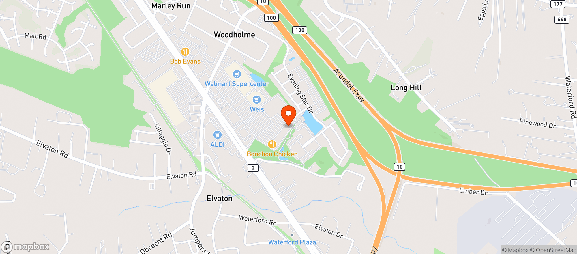Map showing Grand Ritchie Liquors