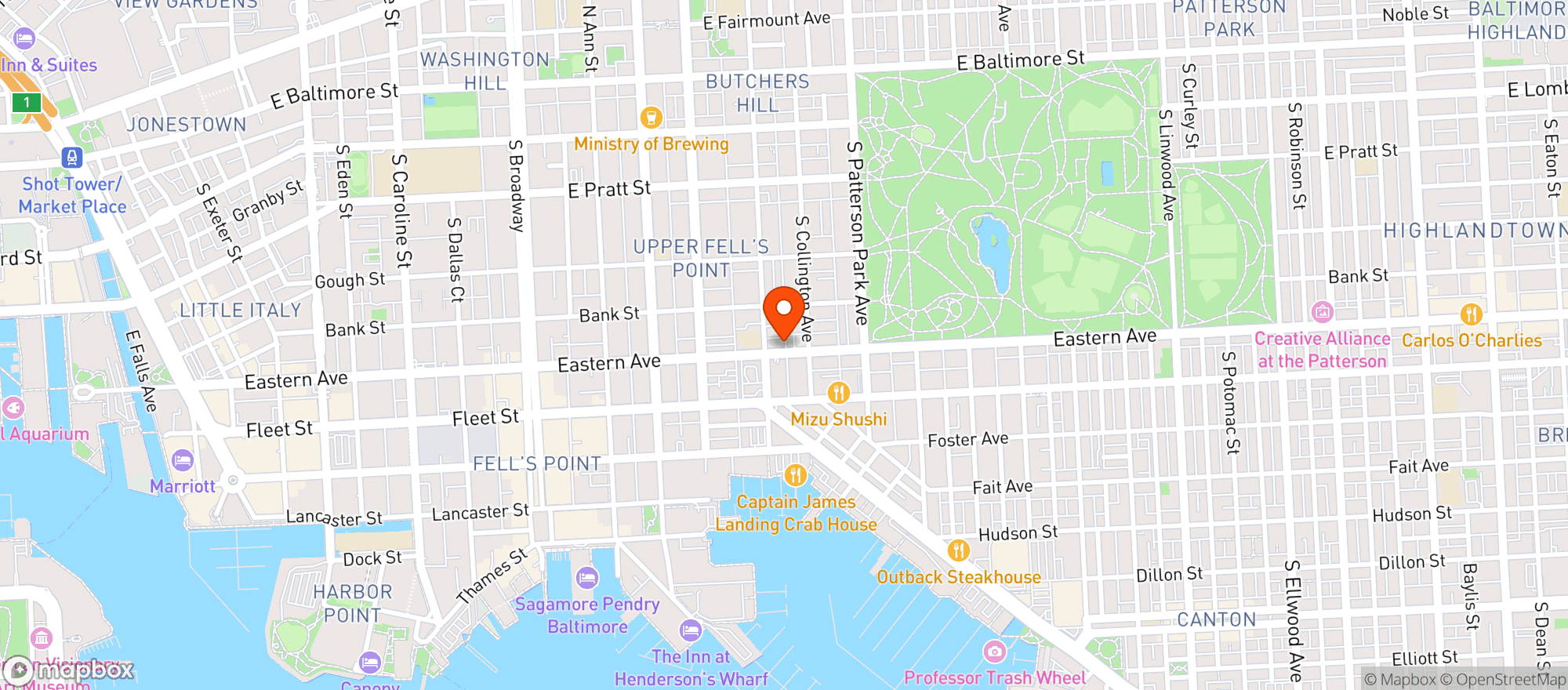 Map showing Johnny Rads