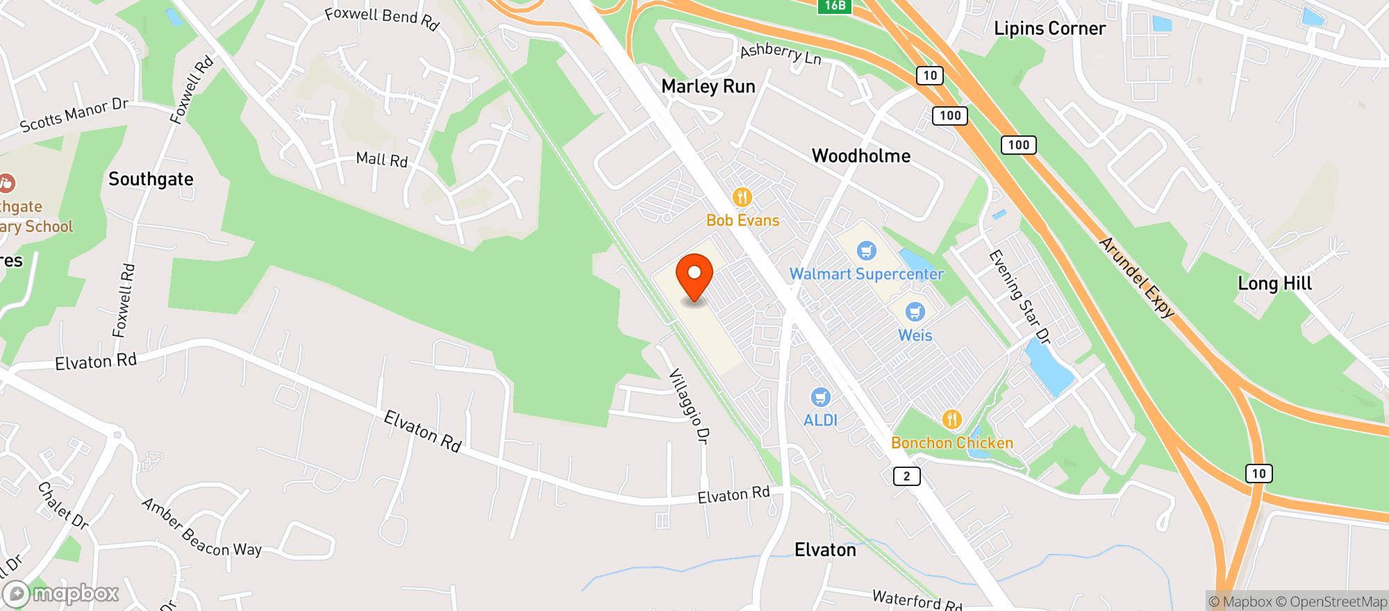 Map showing Sprouts Farmers Market