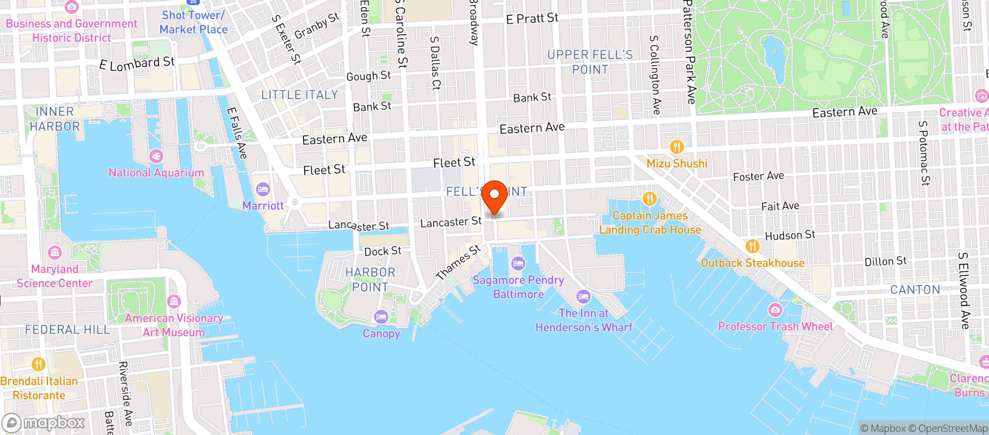Map showing Maxs Taphouse