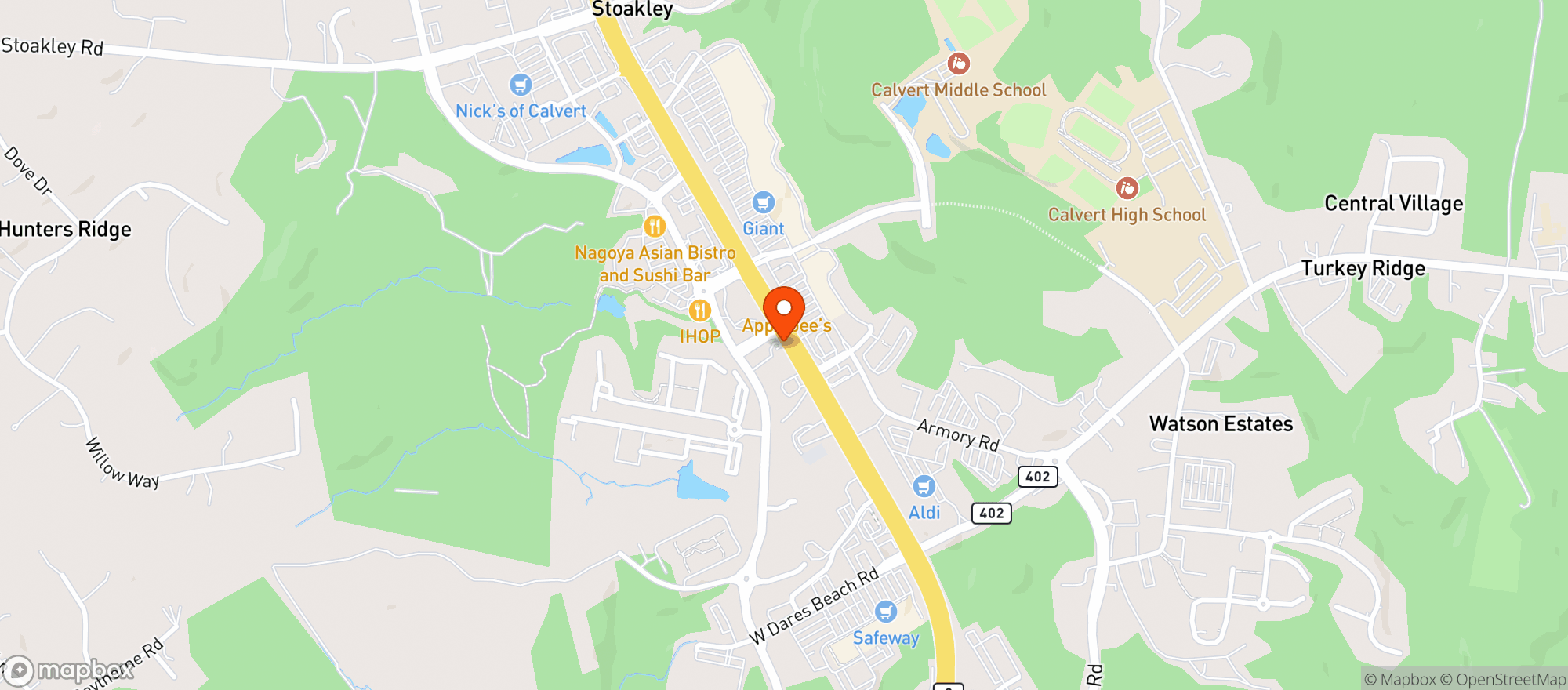 Map showing Giant