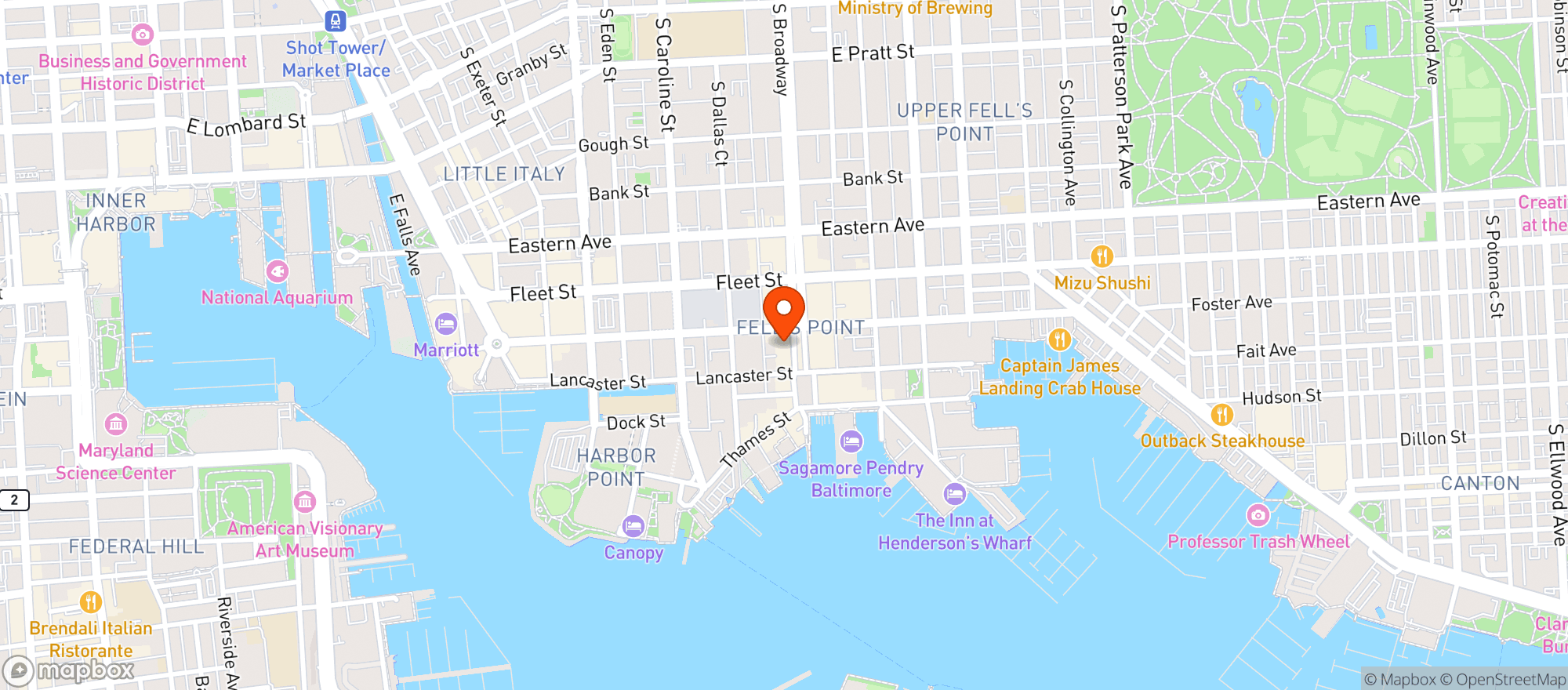 Map showing Alexanders Tavern