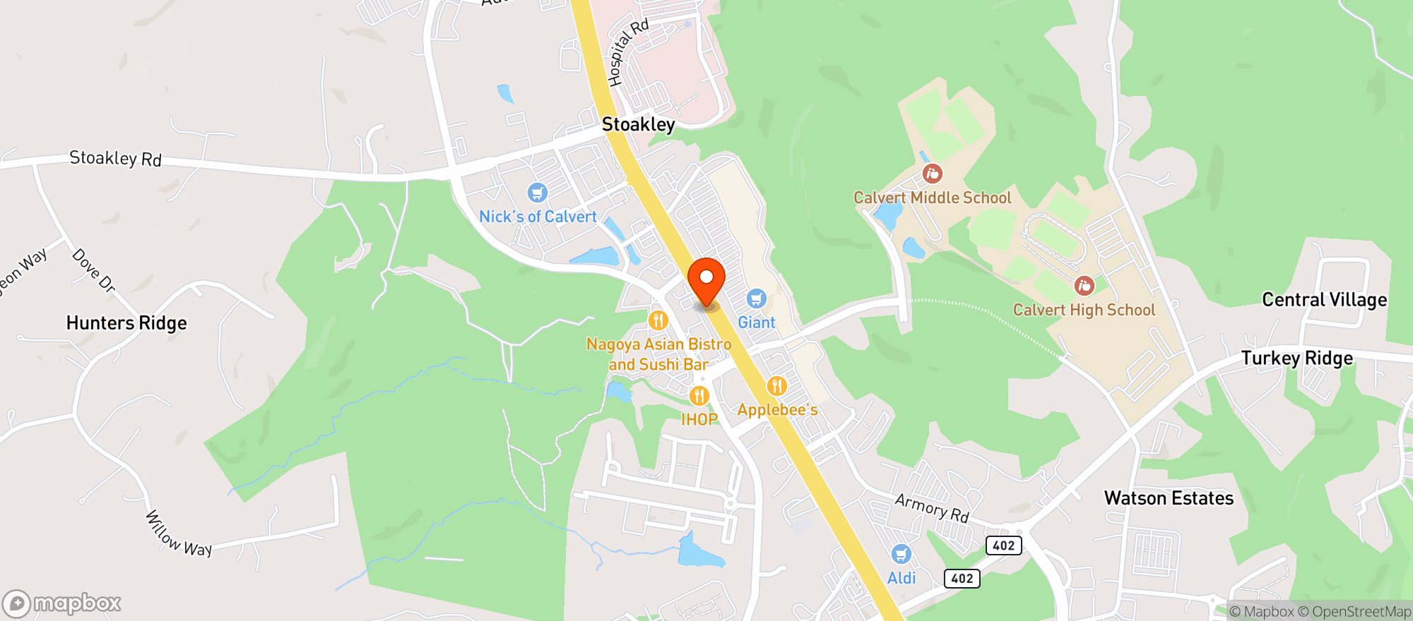 Map showing Urban Wellness Dispensary of MD