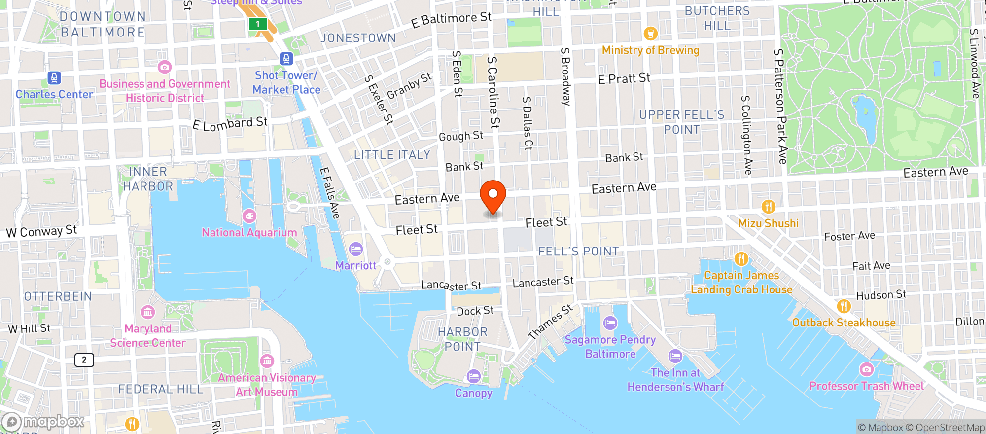 Map showing Hopscotch