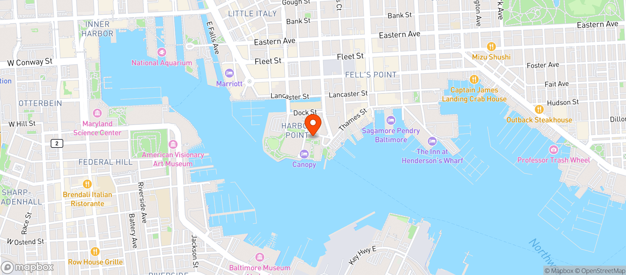 Map showing Attmans Deli