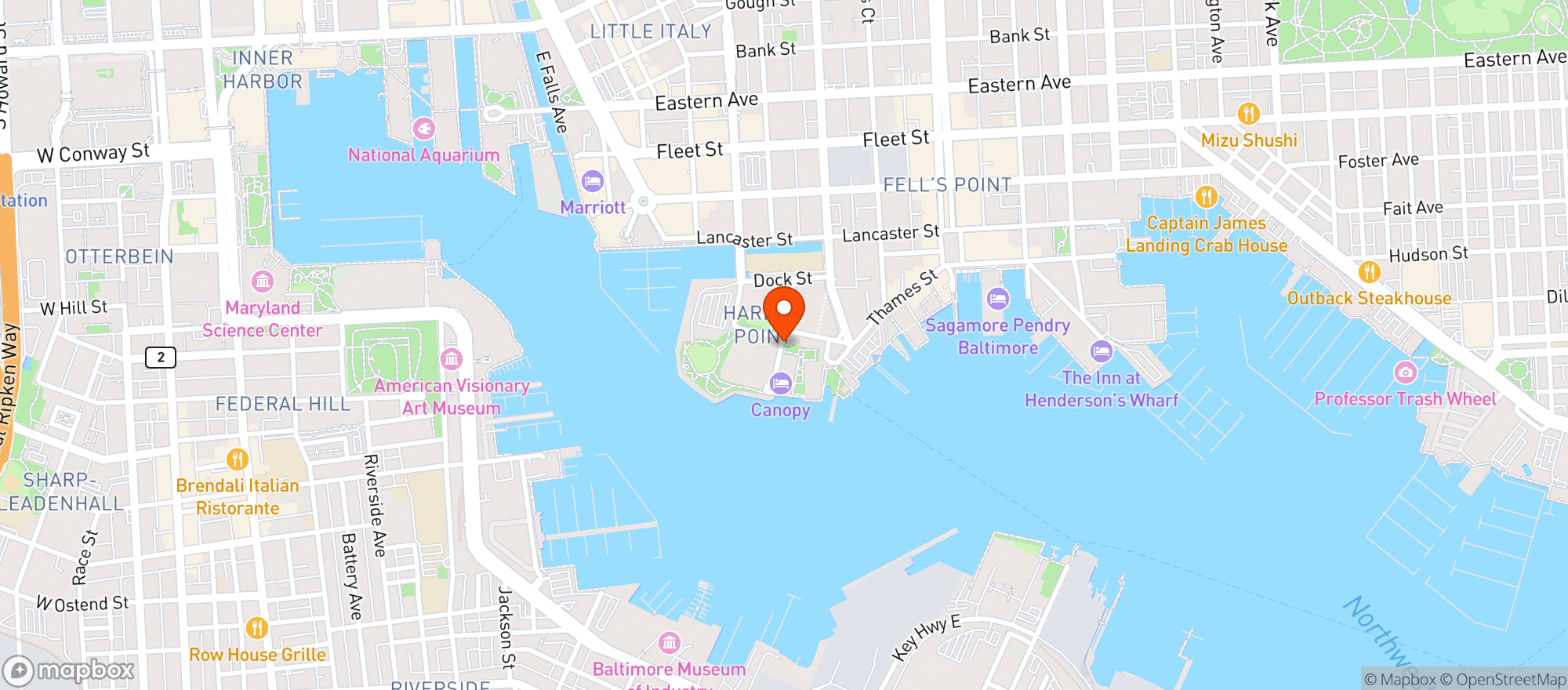 Map showing Canopy By Hilton