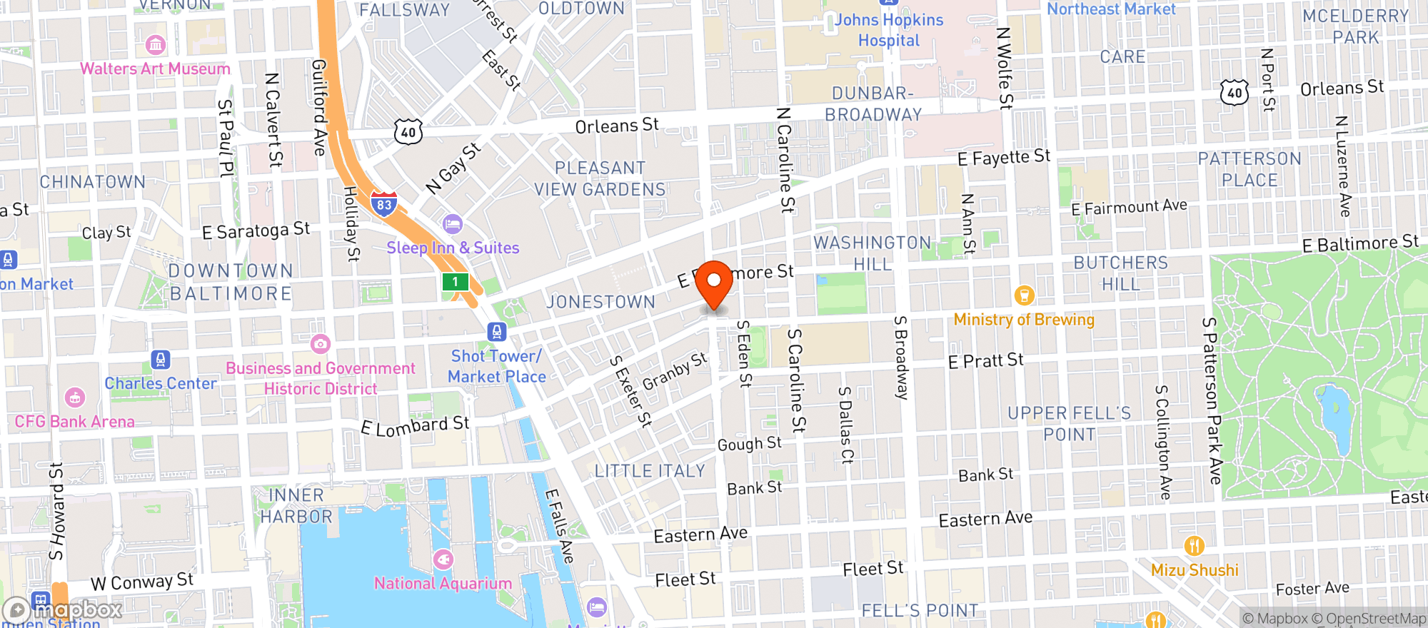 Map showing Whole Foods Market