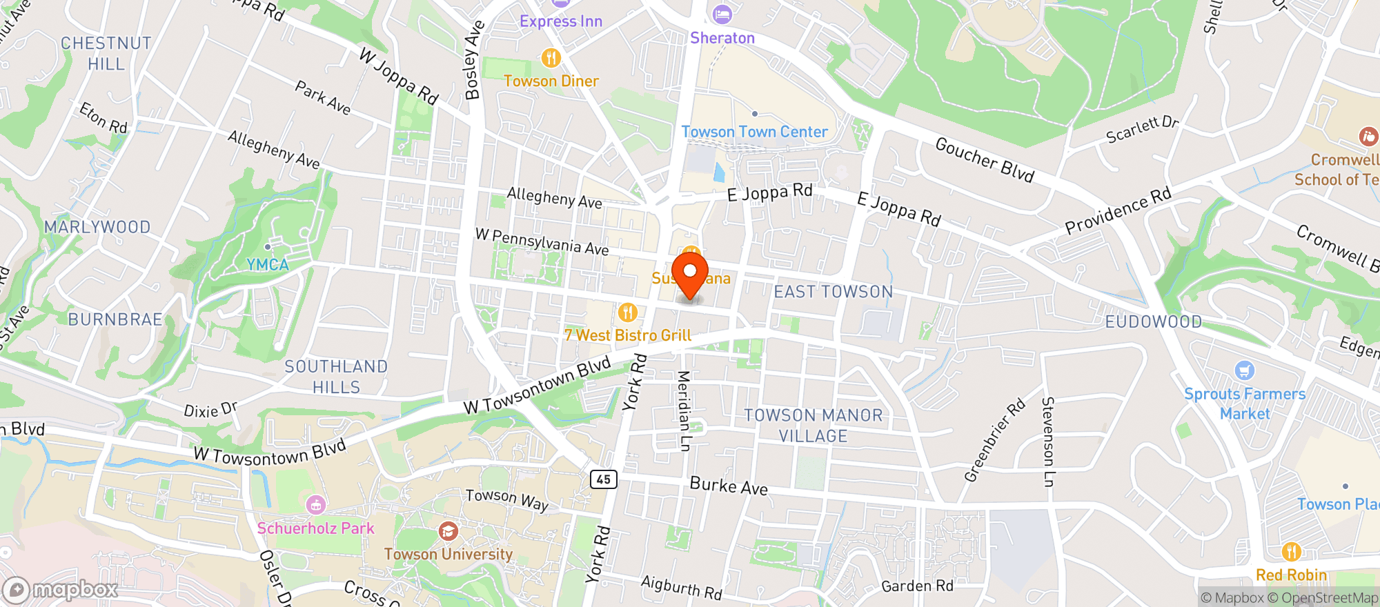 Map showing Bread And Circuses Bistro