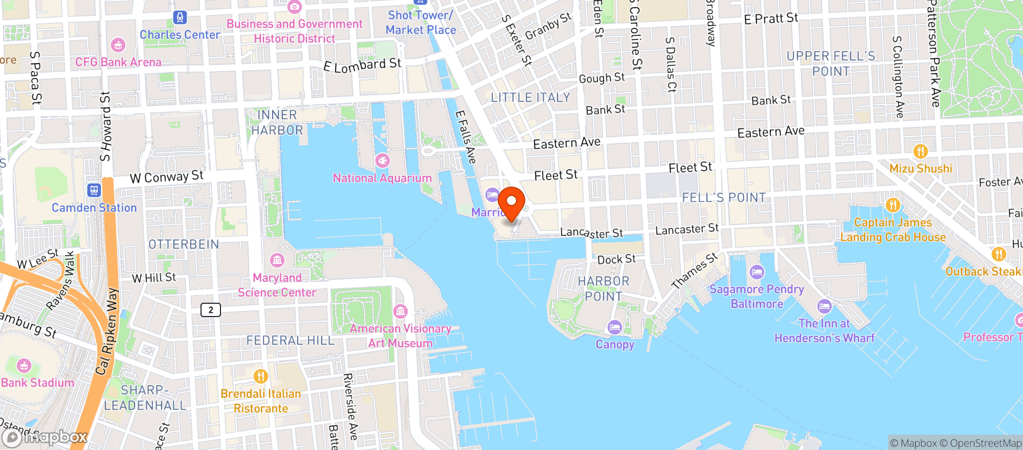 Map showing Bygone Restaurant