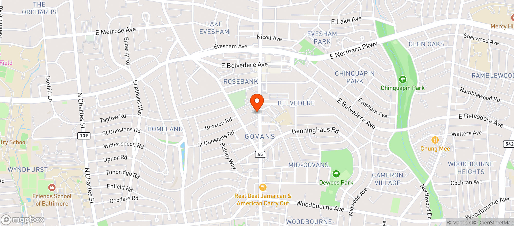 Map showing Blair Wellness Center, Llc