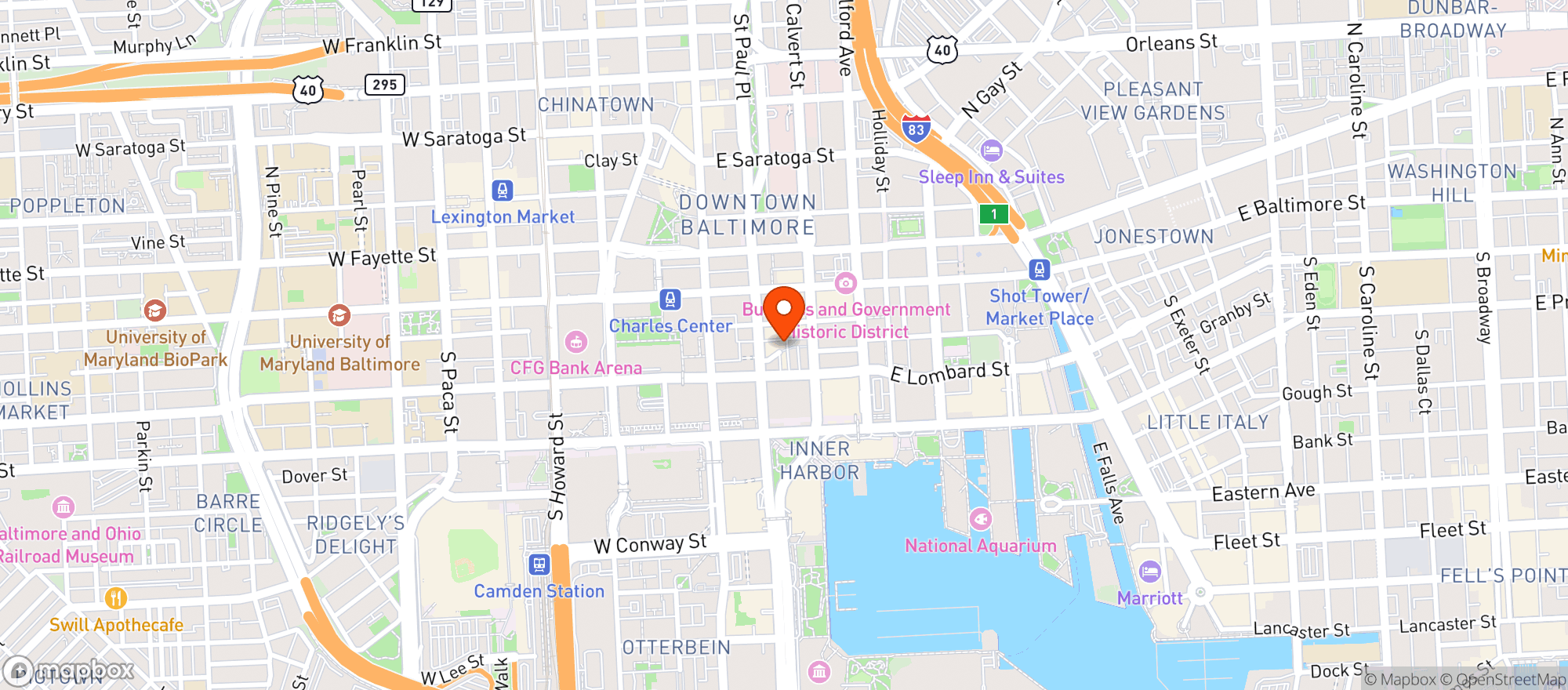 Map showing Peters Pour House