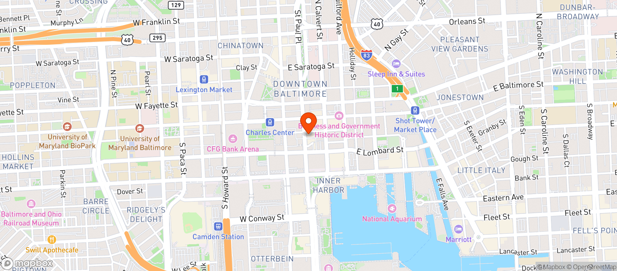 Map showing Residence Inn #bwihb