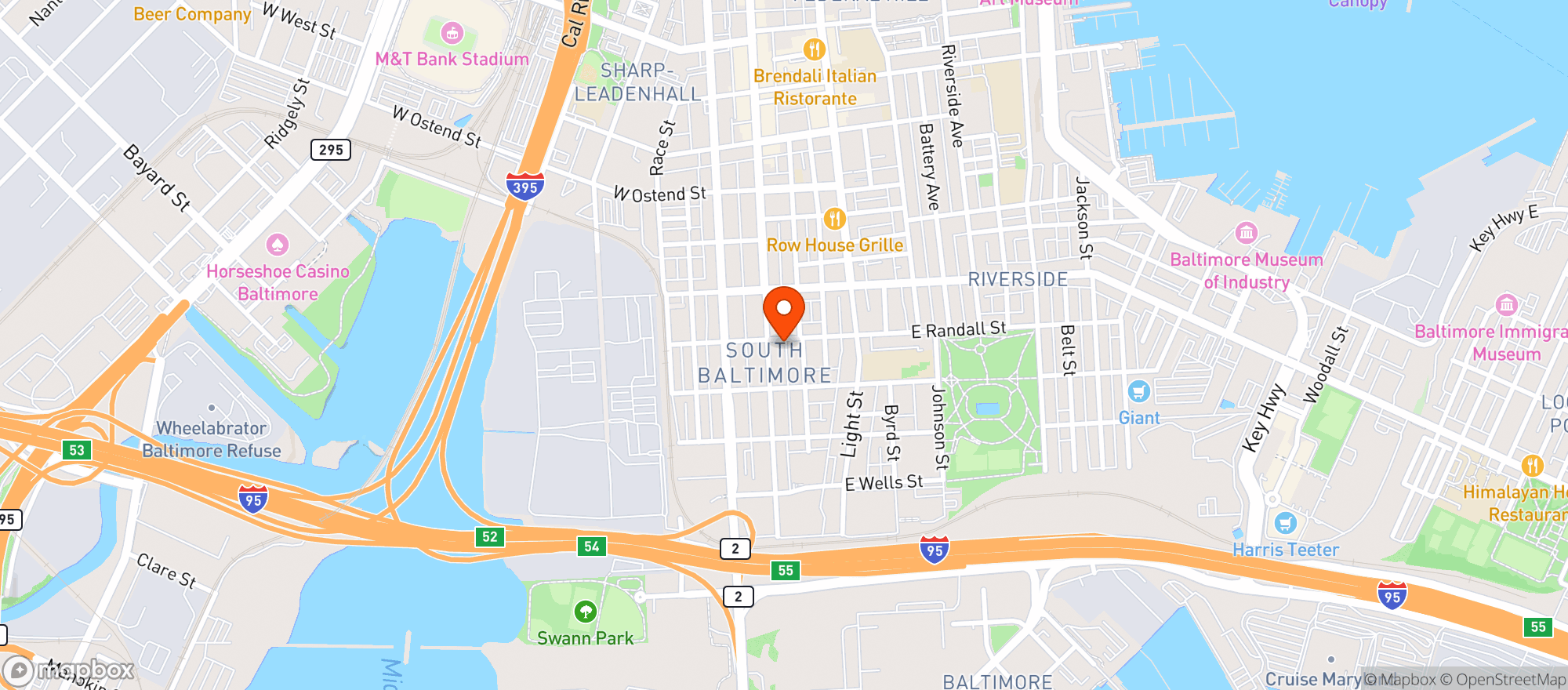 Map showing The Grateful Fed