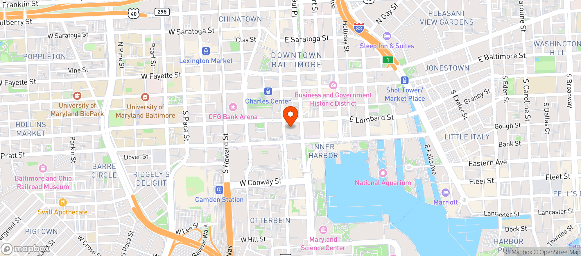 Map showing Center Club