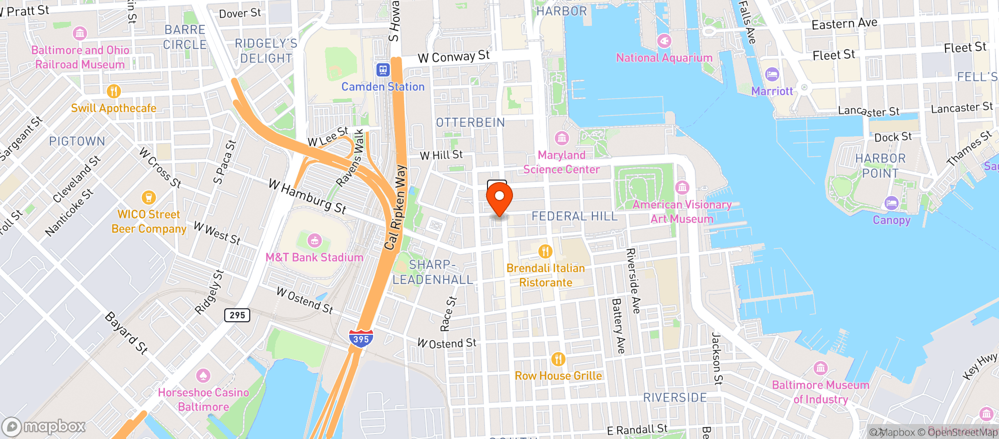 Map showing The Walker