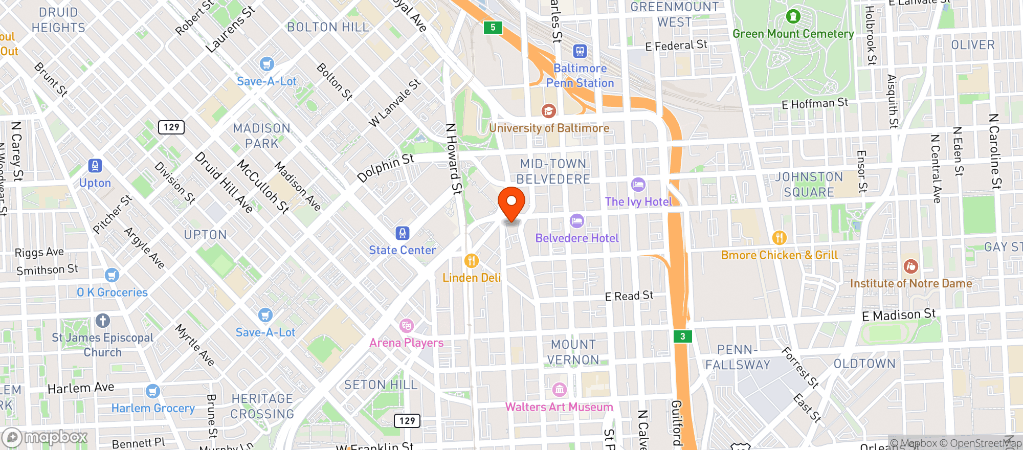 Map showing Releaf