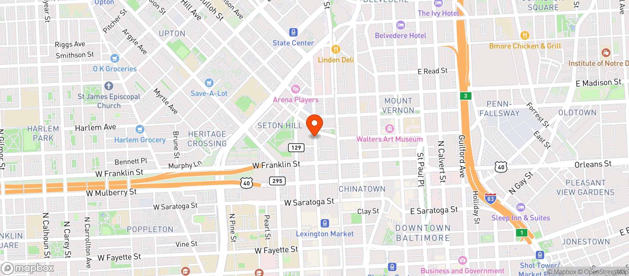 Map showing A1 Grocery Wine & Beer