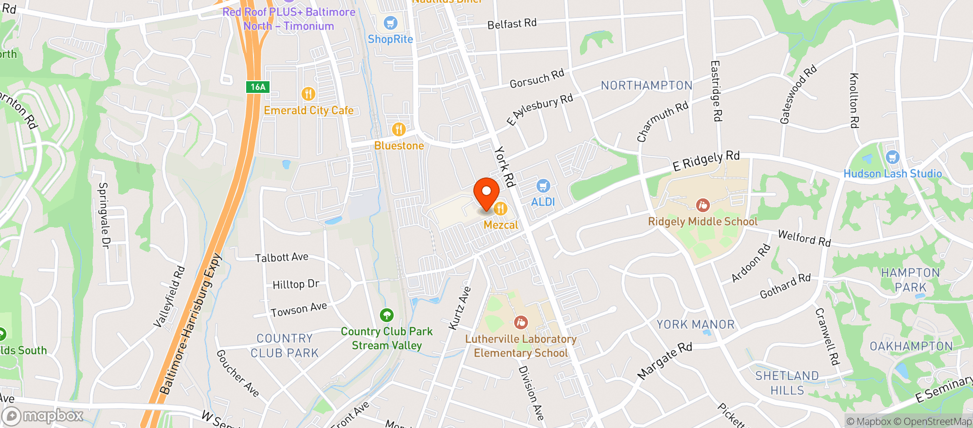 Map showing MOM's Organic Market - Timonium