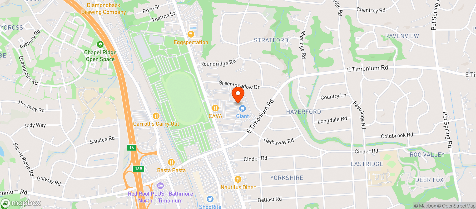 Map showing Giant