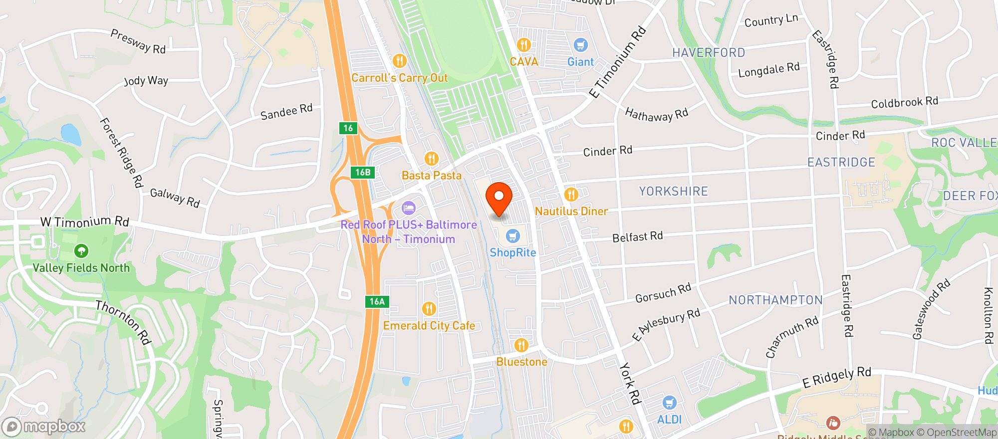 Map showing Fairgrounds Plaza Liquors
