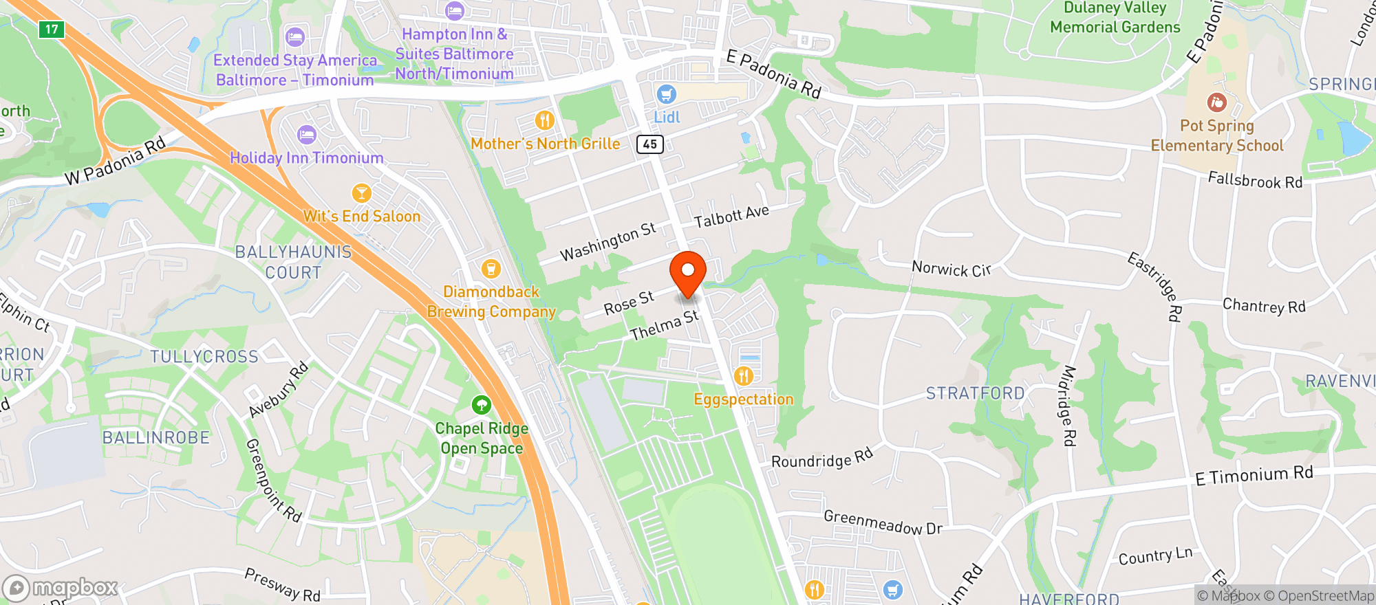 Map showing Grapes & Grains Beverage Store