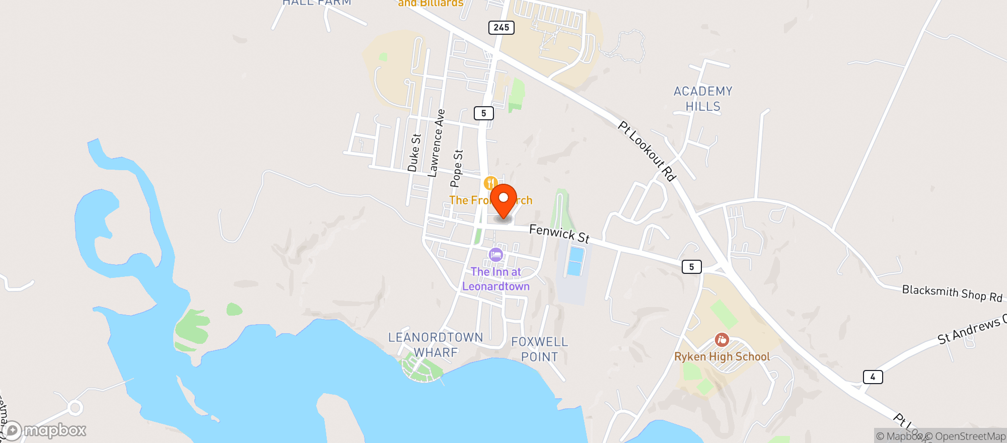 Map showing SMASH HOUSE