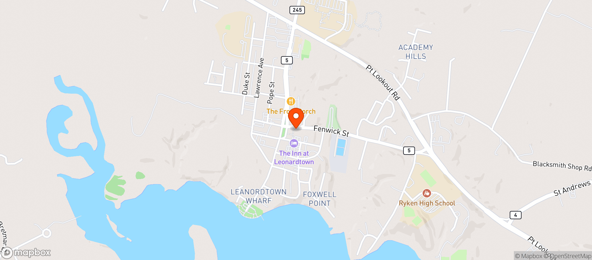 Map showing Social Coffeehouse & Cocktail