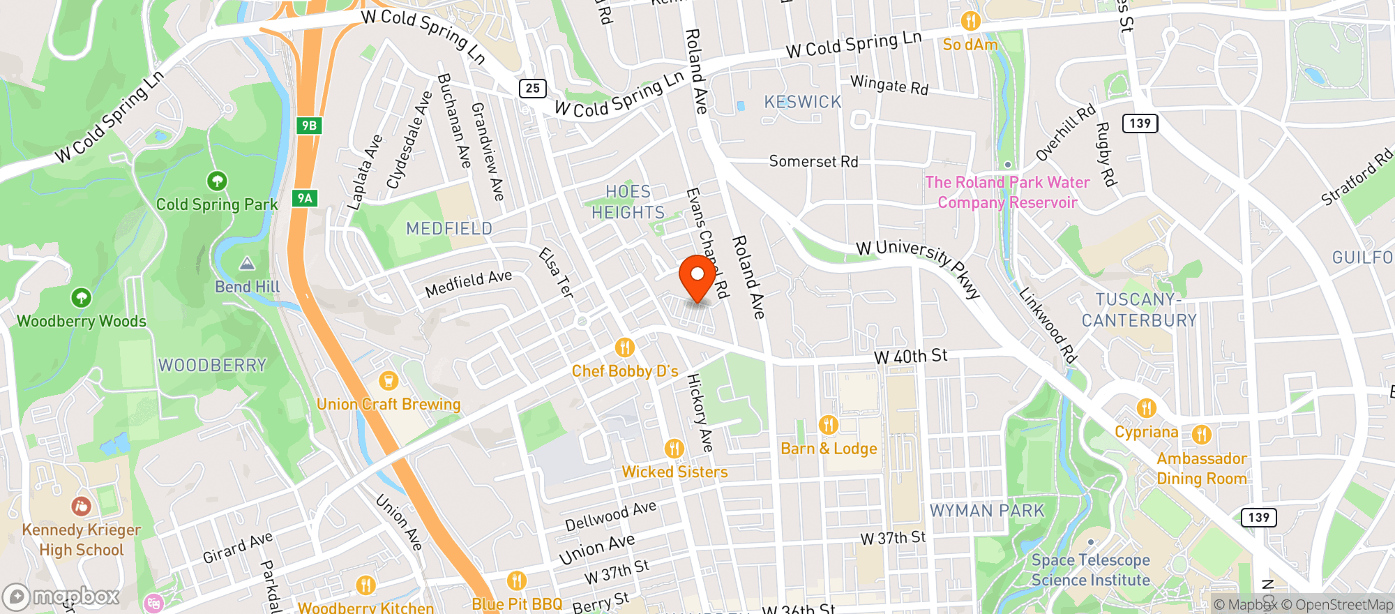 Map showing Giant